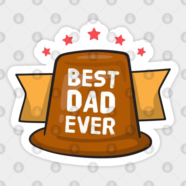 Best dad ever Sticker by white.ink